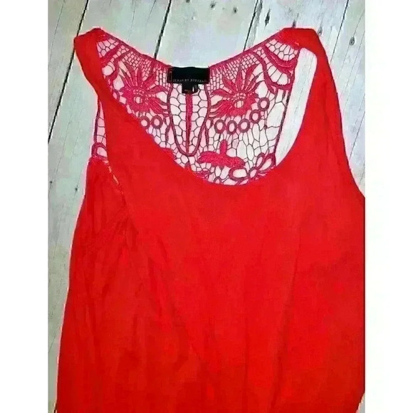 JEANS by BUFFALO Womans RED Shirt TUNIC Top LIGHTWEIGHT STRETCH size Med - Picture 4 of 4